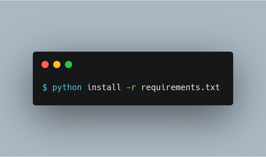 Python requirements 生成